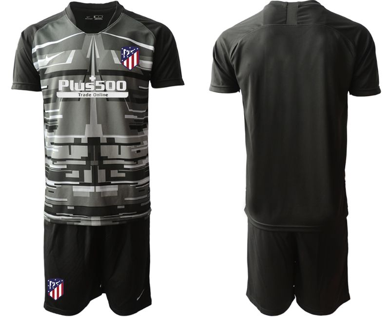 Men 2020-2021 club Atletico Madrid black goalkeeper Soccer Jerseys